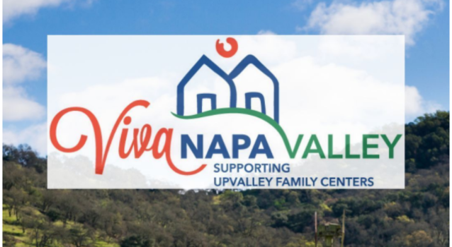 VIVA napa valley logo over rural scene